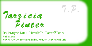 tarzicia pinter business card